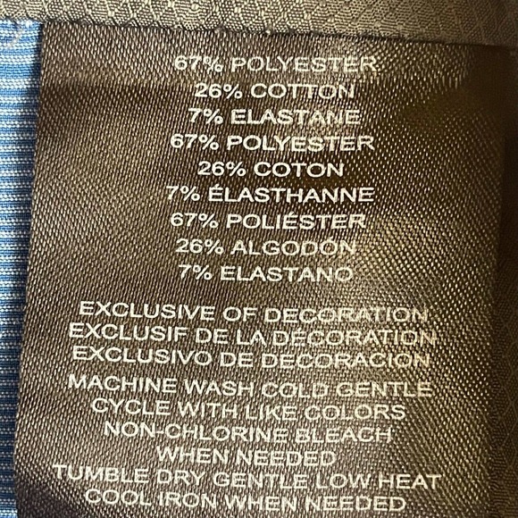 Hang Ten Mens 34 Board Short Blue Striped Mid Rise Pockets‎ Relaxed Fit - Picture 13 of 14